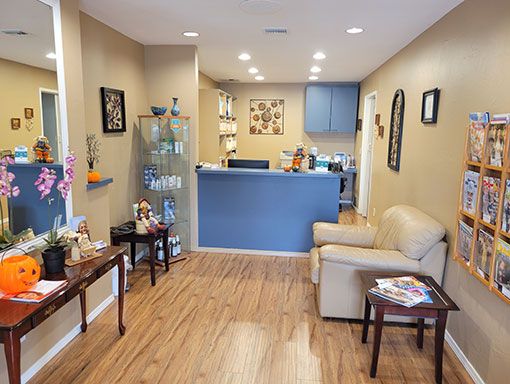 Waiting area and front desk